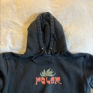 Poler Black Hoodie with Red Logo